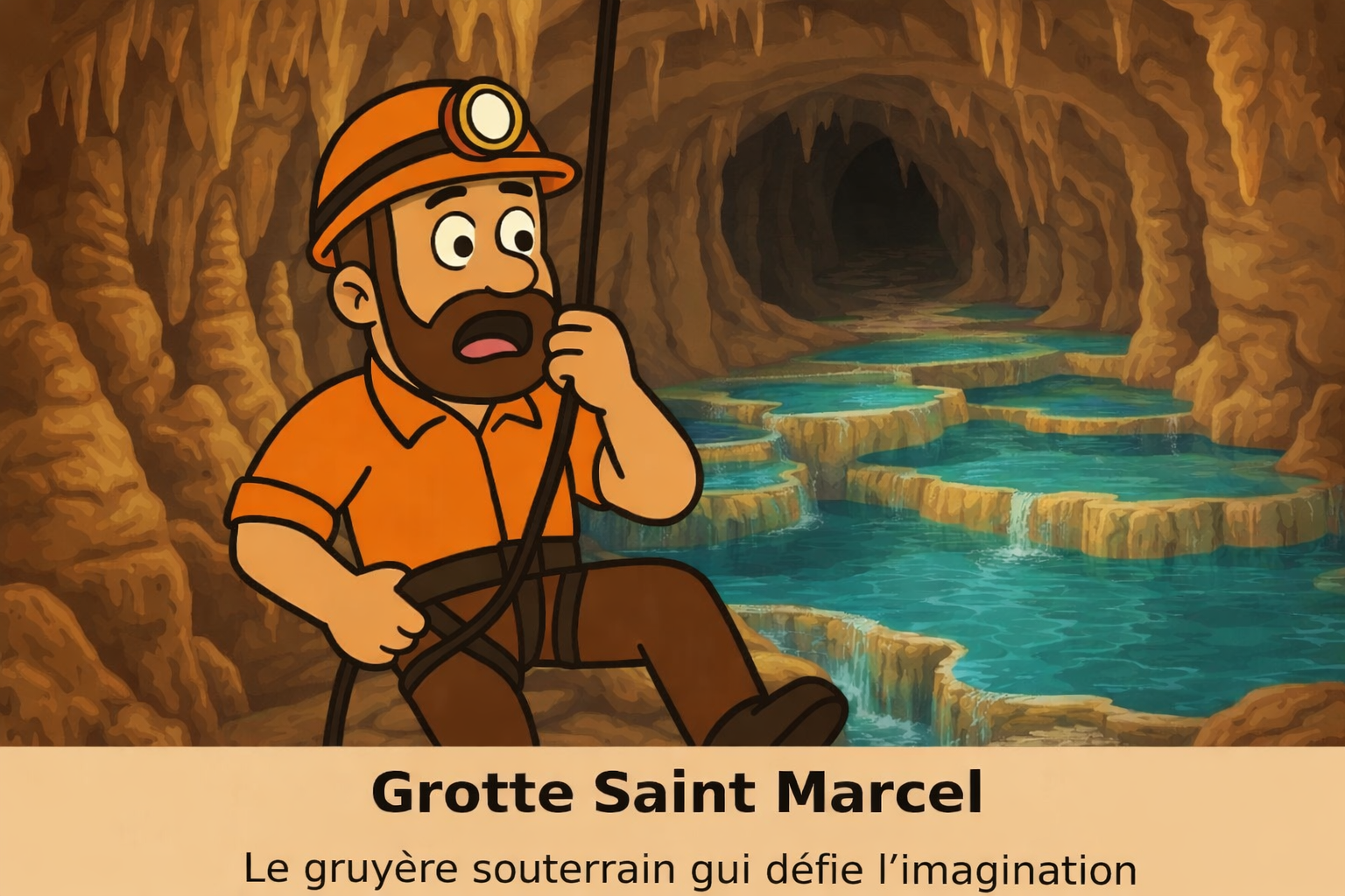 Grotte Saint-Marcel — exploration par Alain Térieur